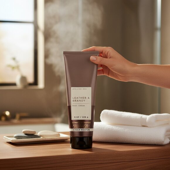 Bath and body works Leather Brandy Body cream With Shea Butter For men - Picture 3 of 4